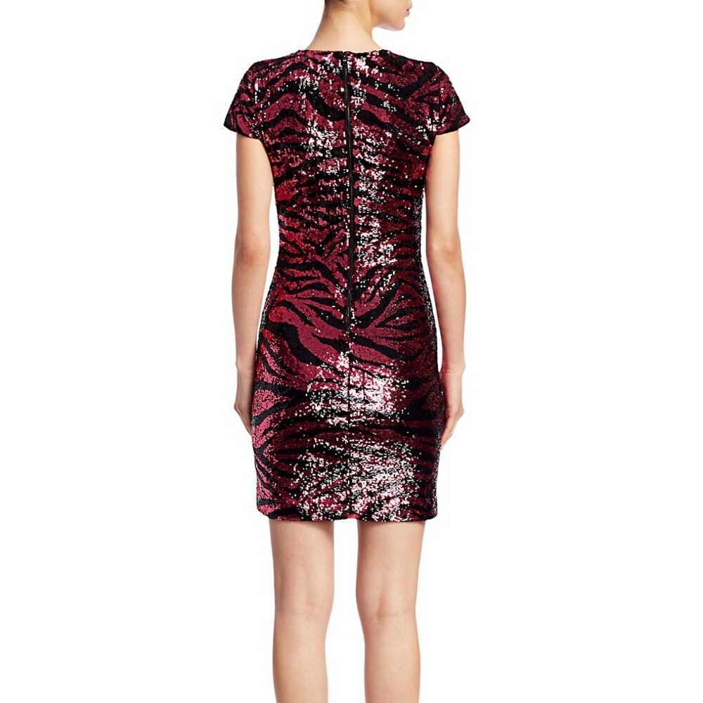 Alice + Olivia Nat Tiger Print Sequin Stunner NWT Barbie! - Picture 7 of 7